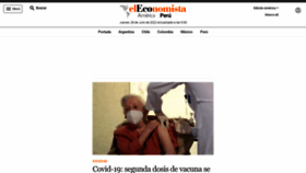 What Eleconomistaamerica.pe website looked like in 2023 (1 year ago)