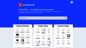 What Emojis.wiki website looked like in 2023 (1 year ago)
