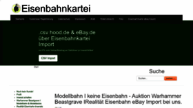 What Eisenbahnkartei.de website looked like in 2023 (1 year ago)
