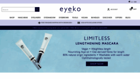 What Eyeko.com website looked like in 2023 (1 year ago)