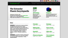 What Exoplanet.eu website looked like in 2023 (2 years ago)