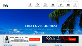 What Ebix.com website looked like in 2023 (1 year ago)
