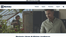 What Electrolux.com.au website looked like in 2023 (1 year ago)