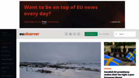What Euobserver.com website looked like in 2023 (1 year ago)