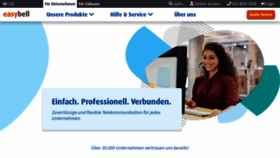 What Easybell.de website looked like in 2023 (2 years ago)