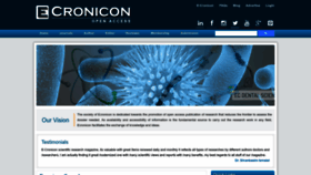 What Ecronicon.com website looked like in 2023 (1 year ago)