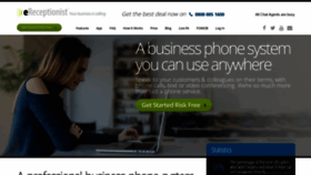 What Ereceptionist.co.uk website looked like in 2023 (3 years ago)