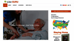 What Elderguru.com website looked like in 2023 (1 year ago)