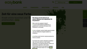 What Easybank.at website looked like in 2023 (1 year ago)