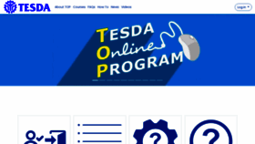 What E-tesda.gov.ph website looked like in 2023 (1 year ago)
