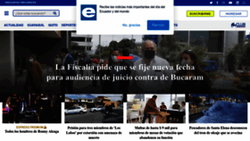 What Expreso.ec website looked like in 2023 (1 year ago)