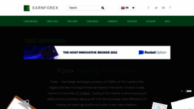 What Earnforex.com website looked like in 2023 (1 year ago)