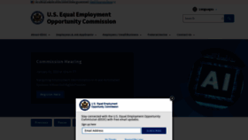 What Eeoc.gov website looked like in 2023 (1 year ago)