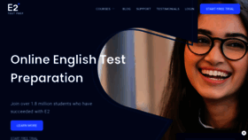 What E2language.com website looked like in 2023 (1 year ago)
