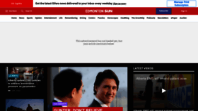 What Edmontonsun.com website looked like in 2023 (1 year ago)