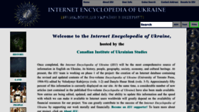 What Encyclopediaofukraine.com website looked like in 2023 (1 year ago)