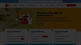 What Edenred.cz website looked like in 2023 (1 year ago)