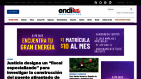 What Endi.com website looked like in 2023 (1 year ago)
