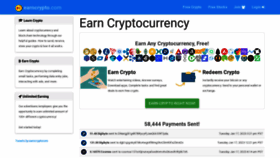 What Earncrypto.com website looked like in 2023 (1 year ago)