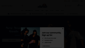 What Ellesse.com website looked like in 2023 (1 year ago)