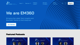 What Em360tech.com website looked like in 2023 (1 year ago)