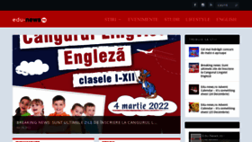 What Edu-news.ro website looked like in 2023 (1 year ago)