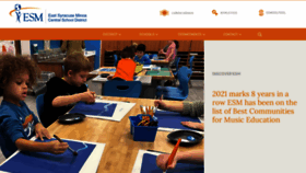 What Esmschools.org website looked like in 2023 (1 year ago)