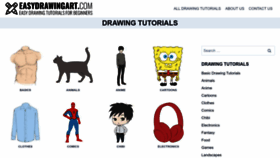 What Easydrawingart.com website looked like in 2023 (1 year ago)