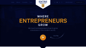 What Entreinstitute.com website looked like in 2023 (1 year ago)