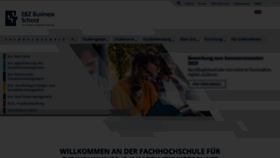 What Ebz-business-school.de website looked like in 2023 (1 year ago)