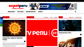 What Expatperu.com website looked like in 2023 (1 year ago)