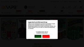What Exvape.de website looked like in 2023 (1 year ago)