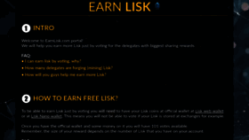 What Earnlisk.com website looked like in 2023 (1 year ago)