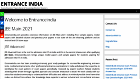 What Entranceindia.com website looked like in 2023 (1 year ago)
