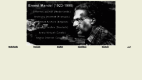 What Ernestmandel.org website looked like in 2023 (1 year ago)