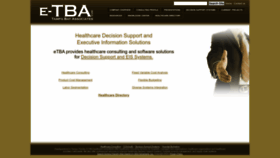 What E-tba.com website looked like in 2023 (1 year ago)