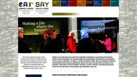 What Earsay.org website looked like in 2023 (1 year ago)
