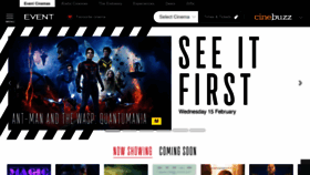 What Eventcinemas.co.nz website looked like in 2023 (1 year ago)