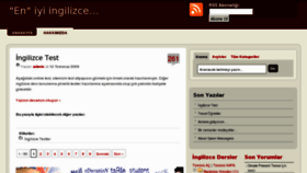 What Engilizce.com website looked like in 2011 (13 years ago)