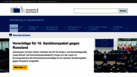 What Eu-kommission.de website looked like in 2023 (1 year ago)
