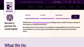 What Eraseracismny.org website looked like in 2023 (1 year ago)
