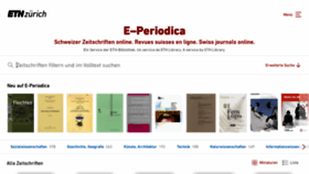 What E-periodica.ch website looked like in 2023 (1 year ago)