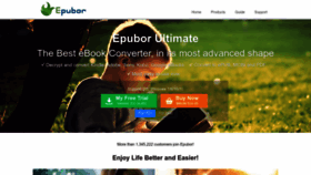 What Epubor.com website looked like in 2023 (1 year ago)