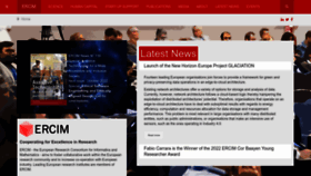 What Ercim.eu website looked like in 2023 (2 years ago)
