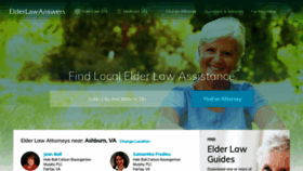 What Elderlawanswers.com website looked like in 2023 (1 year ago)