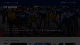 What Eurovisionsports.tv website looked like in 2023 (1 year ago)
