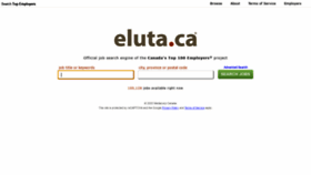 What Eluta.ca website looked like in 2023 (1 year ago)