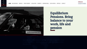 What Equilibriumpensions.com website looked like in 2023 (1 year ago)