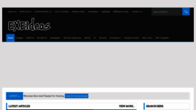 What Exeideas.com website looked like in 2023 (2 years ago)
