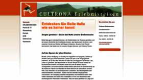 What Erlebnisreisen-cultrona.de website looked like in 2023 (1 year ago)
